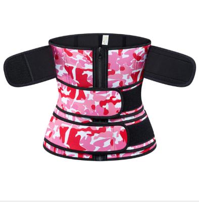 China Custom Colorful Floral Comfortable Adjustable 3 Belts Waist Trainer Vendors for sale