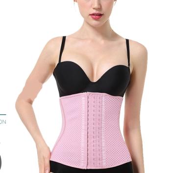 China Wholesale Comfortable Adjustable Fashion Design Pink Latex Waist Trainer Belt for Women Weight Loss for sale