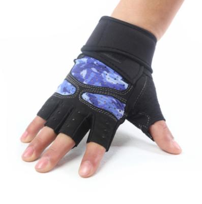 China Adjustable Comfortable High Elastic Training Gloves Thumb Fitness Wrist Support for sale