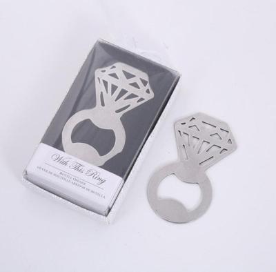 China Gift & Silver Craft Metal Diamond Bottle Opener Wedding Gift Souvenirs for sale