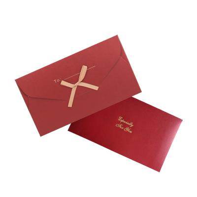 China China Hot Selling Customized Luxury Classic Wedding Envelope Card Design Party Western Decorations Greeting Invitation for sale