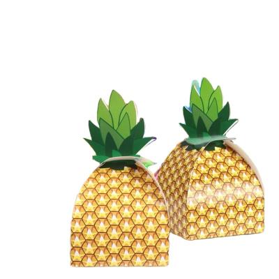 China Recycled Materials Customized New Design Pineapple Shape Candy Packaging Gift Boxes For Kids for sale