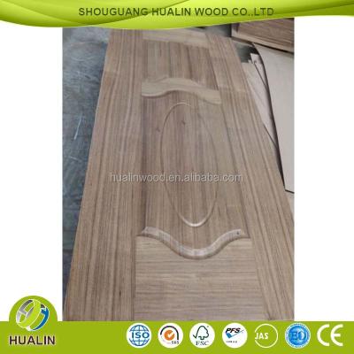 China Folding Natural Wood Veneered Door Skin , MDF Molded Door Skin for sale