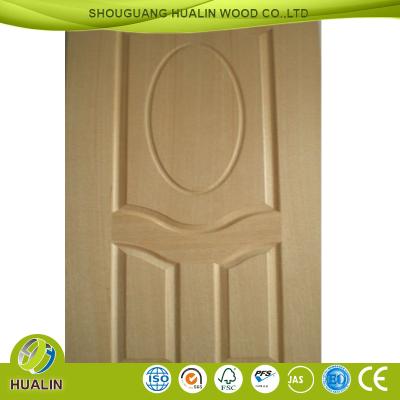 China MDF Melamine Interior Door Folding Melamine Door Skin for sale