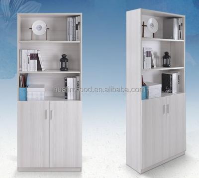 China PANEL Particle board KD design melamine colors bookcase/bookshelves with doors for sale