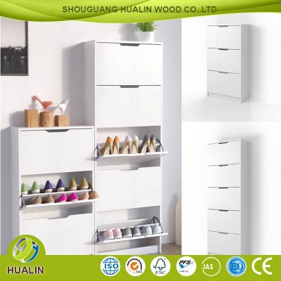 China Convertible 2017 new design MDF shoe cabniet and particle board / shoe rack for sale