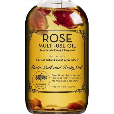 China OEM ODM Multi Service Rose Petal Essential Oil Petal Use Oil For Face Body And Hair With 100% Pure Nature for sale