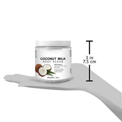 China Hot Sales Moisturizer Vitamins Coconut Milk Body Rub Exfoliating Body To Scrub For Skin Immediately Gently for sale