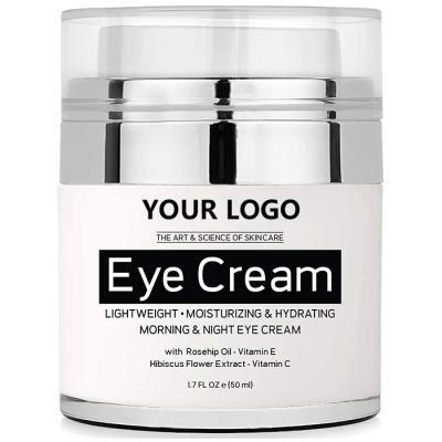 China Natural Anti-Puffiness Lightweight Whitening Moisturizing Eye Cream With VC VE Private Label for sale