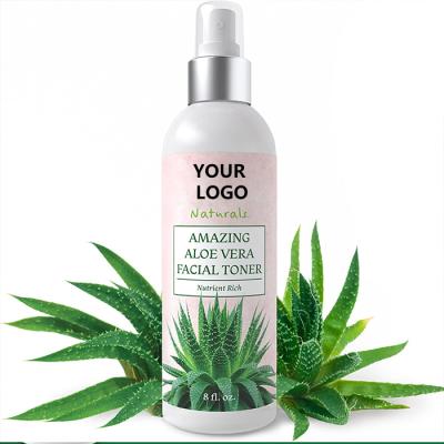 China Private Label Toner Moisturizing pH Balancing Aloe Vera Face Toner Natural Skin Care for sale