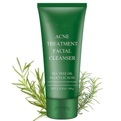 China Natural Acne Treatment Tree Acne Treatment Private Label Tea Facial Cleanser With Salicylic Acid To Treat Pimples To Face Wash for sale