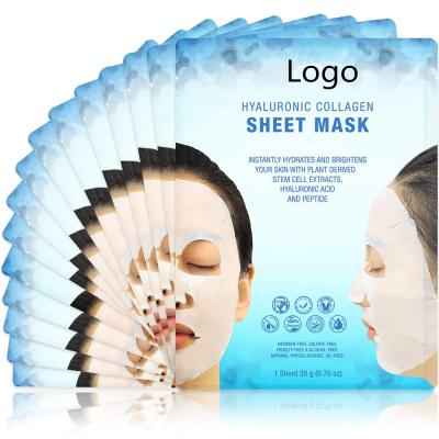 China Moisturizer Private Label Customize Firming Anti-Wrinkle Hyaluronic Acid Face Sheet Mask for sale