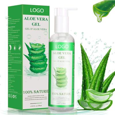 China Moisturizer Private Label Organic Pure Aloe Vera Soothing Gel For Face Skin Sunburn Care for sale