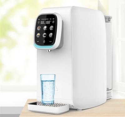 China Hotel 4 Stage RO Water Purifier Countertop Alkaline Ionized RO Water Purifier For Coffee Home Milk for sale