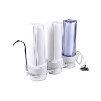 China Easy Operation OEM 3 Steps Countertop Drinking Alkaline Water Filter System for sale