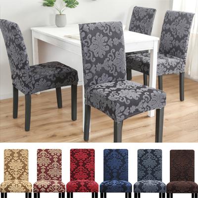 China Wholesale Durable Stretch Durable Spandex Chair Cover Chair Slipcovers Elastic Jacquard Fabric for sale