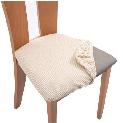 China Amazon Wish New Durable Hot Eaby Stretch Jacquard Seat Covers For Dining Chairs With Upholstered Seat Cover Cushion Protector for sale