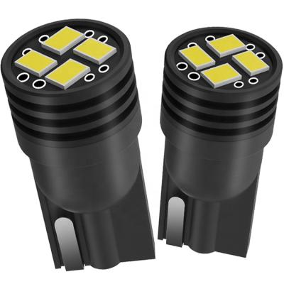 China csp w5w 168 194 t10 car hotsale 3030 canbus black alloy 12v 24v 3020 led lights T10-4smd-3020-canbus for sale