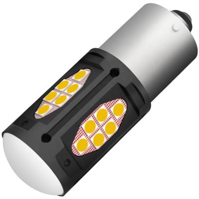 China canbus 3030 p21w w21w ba15s ba15d 1156 Non-polarity amber red 12v 24v 6v 1157 7440 car led light wholesale 3157 for sale