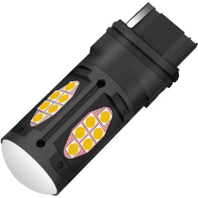 China Non polarity 1500LM 12V 24V t20 red amber t25 s25 7440 3156 1156 auto parking bulb 3156-30smd-3030-len for sale