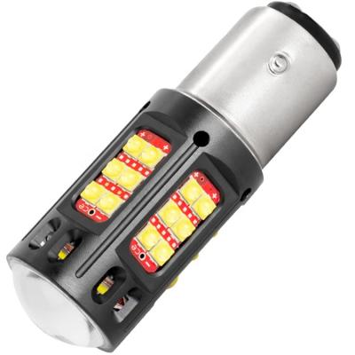 China canbus 1156 1157 3156 3157 7440 7443 amber holder turn signal brake reverse stop 24v 12v 8w led car bulb 1157-36SMD-CR-LEN for sale