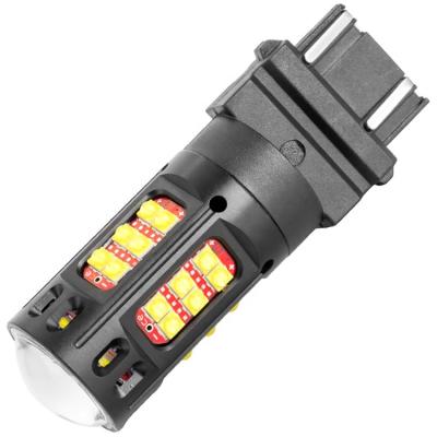 China 12-40V strobe canbus t20 t25 s25 7443 amber red white 1157 3157 car led bulbs 3157-36SMD-CR-LEN for sale