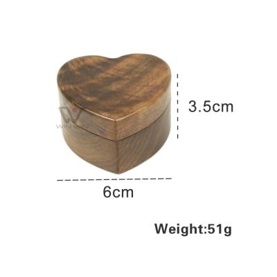 China 2021 New Round Hexagon Dots Cover Jewelry Package Box Personalized Wooden Wedding Packing Box for sale