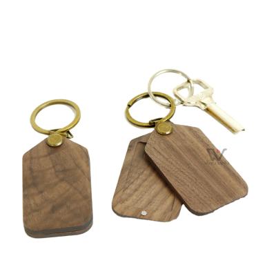 China High Promotion Gift Sale Wooden Chain Individuation Cut Practical Custom Laser Keyring for sale