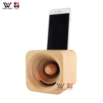 China 2021 New Products Wooden Speaker Sound Real Phone No Loud Speakers Customize Logo From China Factory for sale