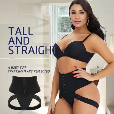 China Antibacterial Women's Shapewear Hook&Zipper Cincher Waist Trainer Steel Boned High Body Shaper Tummy Control Butt Hips Trainer for sale