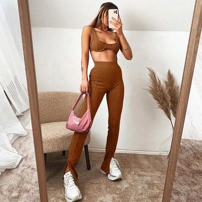 China Wholesale Special Design High Fashion Breathable New 2 Piece Sports Women Set To Customize Tracksuit Clothes For Spring for sale