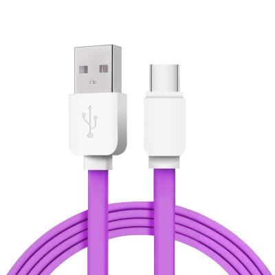 China Hot Selling 1M Flat Data Cable Type USB C Cord Portable USB C Cord Accessories Portable Fast Charging Line Smartphone for sale