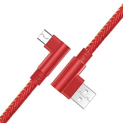 China PUJIMAX Mobile Phone Denim Braided Data Cable Micro Usb Fast Charging Cable For Samsung/Xiaomi/Huawei/HTC Mobile Phone for sale