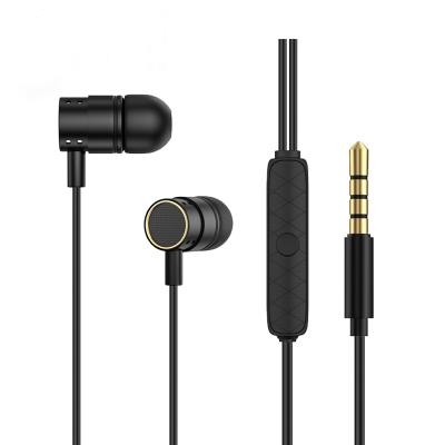 China PUJIMAX 3.5mm In-Ear In-Ear Wired Control Stereo Earbuds Black White High Quality Earphone For Phone Game for sale