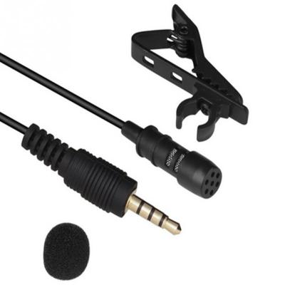 China Lavalier Microphone 3.5mm Microphone Clip Tie Collar For Phone Talking In Conference Bracket 1.5m/3m Cut Out Voice Audio Lapel Microphone Dropshipping for sale