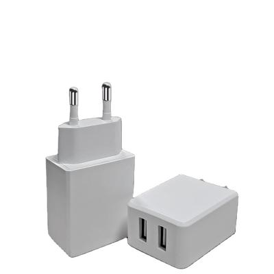 China Mobile Phone 2 USB Wall Travel Charger Adapter Mobile Phone Fast Charger for sale