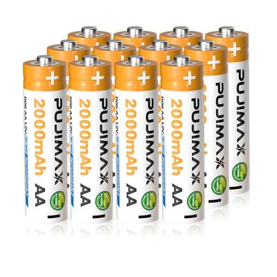 China PUJIMAX Universal 1.2 V Longer Lasting Battery Pack AA Rechargeable Environmental Friendly Battery For Toy Car Cycle Charging Cost Effective for sale