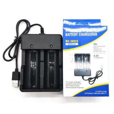 China Universal 2 Slots PUJIMAX Li-ion Battery Li-ion 18650 Battery Charger Quick Charger IMR/Usb Fast Charger for sale