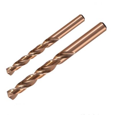 China High Hardness Steel Drill Bit Titanium Coating Cobalt Twist Drill For Stainless Steel for sale