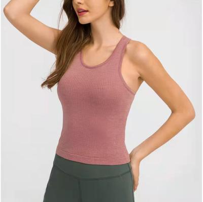 China Bodybuilding Women Yoga Tank Top Stretch Tops Breathable Elastic Workout Women Active Gym Wear Women Crop Top Clothing for sale