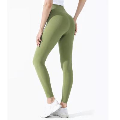 China Breathable OEM printed plus size custom fitness tight high waist butt crack! crack! lift womens yoga pants logo spats for sale