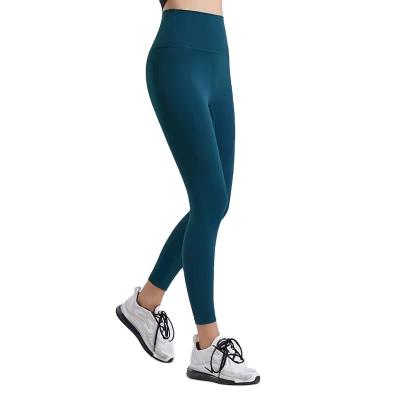 China Solid Breathable OEM Plus Custom Size Fitness Tight High Waist Butt Crac! crack! lift womens yoga pants logo spats for sale