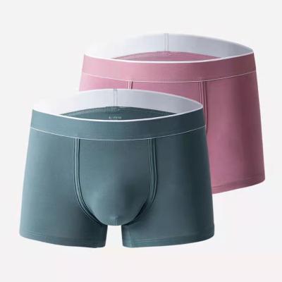 China Men's Boxers Briefs Antibacterial Men's Cotton Underwear High Quality Spandex Solid Men's Boxer Briefs for sale