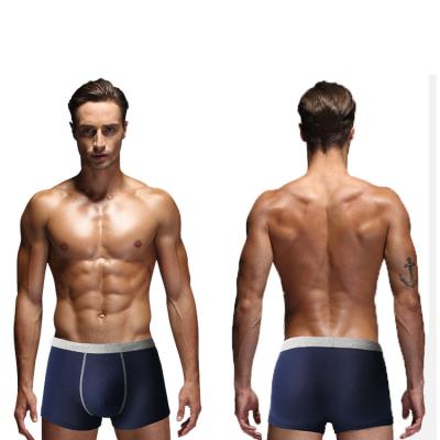 China Wholesale Antibacterial Custom Design Mens Boxer OEM Underwear Cotton Breathable Boxer Briefs Shorts Medium Size Plain Custom Logo for sale