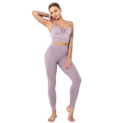 China Breathable Legging Women Workout Leggings and Bra OEM Waist Trainer Sport Wear Fitness Style for sale