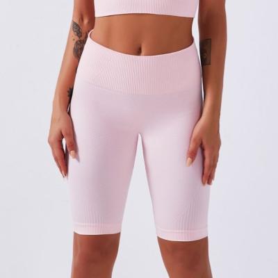 China New Low Price Breathable Type High Waisted Yoga Suit Seamless Legging Women's Short Sport Pants Wear Plus Size for sale