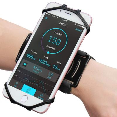 China 180 Adjustable Sports Mobile Phone Holder Custom Rotating Running Armband Universal for sale