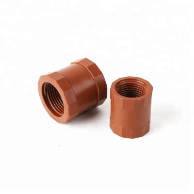 China FEMALE THREAD PLASTIC GASKETS PVC COUPLING TO PLUMB Equal for sale