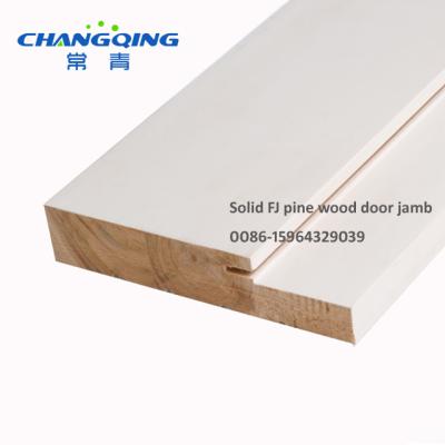 China FJ White Pine Modern Solid Wood Primed Door Jamb for sale