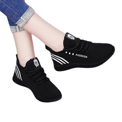 China Other Hot sale new fashion brand women's sneakers black shoes women's casual soft sole anti-skid mother sports breathable mesh shoes for sale